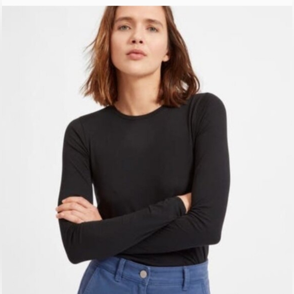 Everlane Pima Stretch Long-Sleeve